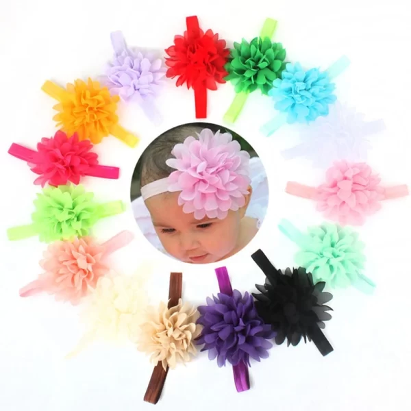 10Pcs Kids Baby Girl Toddler Flower Hair Band Headwear Headband Accessories Cute