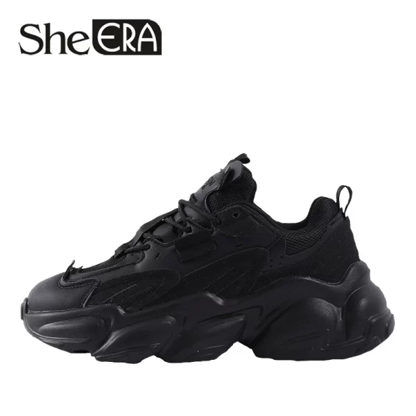 2020 Autumn New Women's Casual Shoes Korean Version Thick-soled Sneakers Ins Hot Selling Couple Shoes for Men Black White