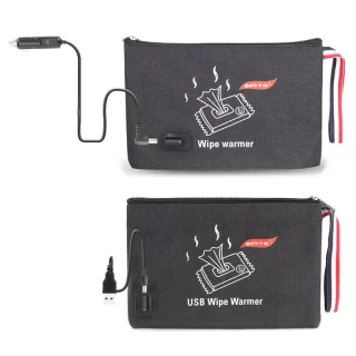Car USB Baby Wipes Heater Heating Wet Towel Dispenser Warm Wet Tissue Paper Case