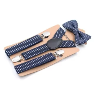 Children Suspender Clip Bow Tie Body Suit Causal Fashion Formal Dot Cute Toddler Kids Set Boy Baby Girl Party