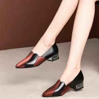 Cresfimix sapatos femininos women pointed toe multi color high quality slip on high heel shoes lady classic office pumps a6522