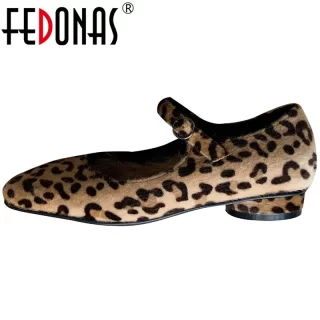 FEDONAS Mary Janes Winter Shoes Woman Heels 2020 Fashion Warm Thick Heels Women'S Shoes 2020 Fall Night Club Shoes For Women