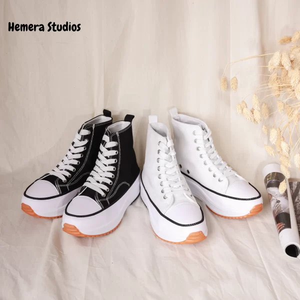 Hemera Studios shoes boot type women canvas 2020 with platform worn effect multicolor best selling new collection