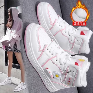 High Quality Add Cotton Women Sneakers Cold Protection Keep Warm Women Casual Shoes Outdoor Wear Resistant Non-slip Women Shoes