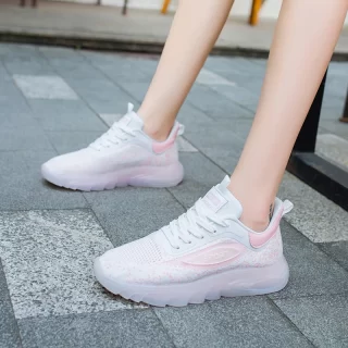 High quality Women Shoes Sneakers Women Vulcanized Shoes Casual Flat Shoes White Mesh Soft Walking Footwear Zapatillas De Hombre