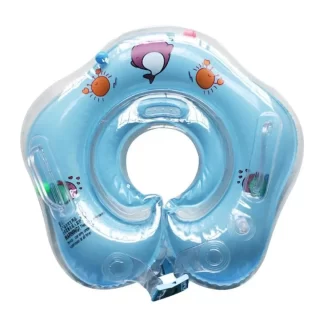 Inflatable Baby Bath Swimming Neck Float Adjustable Safety Aids Circle Baby Swimming Neck Ring Baby Swimming Accessories