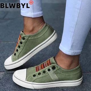 Low-cut Trainers Canvas Flat Shoes Women Casual Vulcanize Shoes 2020 New Women Summer Autumn Sneakers Ladies