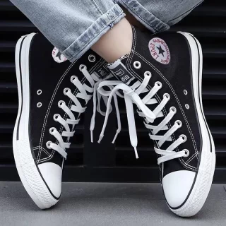 New Rainbow Bottom Casual Shoes Woman High Top Cavans Sneakers 2020 Spring Female Casual Shoes White Canvas Sneakers Oman 35-40