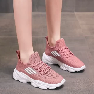 New versatile breathable shoes women's Lace-up Vulcanize Shoes Rubber Ultra Breathable Lightweight Sneakers Running Sports shoes