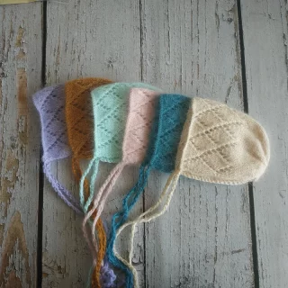 Newborn hat photography props,baby fuzzy diamond beanie photography props