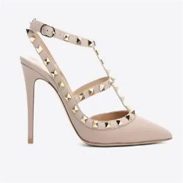 Shofoo shoes new versatile short necked slim heel with diamond high heel about 11cm high