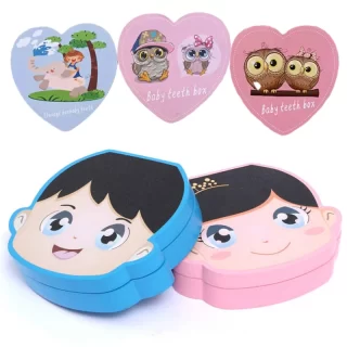 Spanish English Color Wooden Baby Tooth Box Boy Girl Organizer Milk Teeth Storage Collect Teeth Umbilica Save for Newborn Gifts