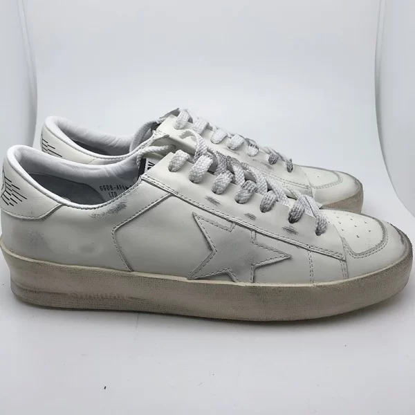 The New Korean Version Of The White Cowhide Stars Inside Increased Distressed Small Dirty Shoes Couple