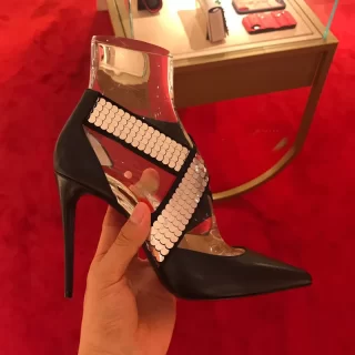 kmeioo sexy woman shoes pointed toe high heels cross trap pumps women black sandals ladies party shoes glitter thin heels